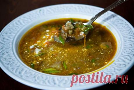 Суп грибной деревенский