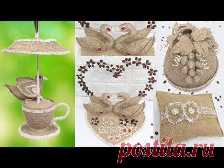5 Jute Craft ideas | Home decorating ideas handmade | New Design