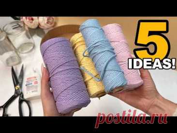 5 INCREDIBLE IDEAS FOR CREATING INTERIOR ITEMS FROM TRASH! 🥰HOME DECOR