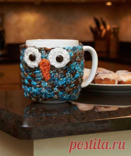Woodland Owl Cup Cozy | Красное сердце