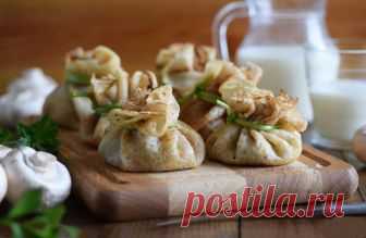 Гречневые мешочки с грибами — Кулинарная книга - рецепты с фото