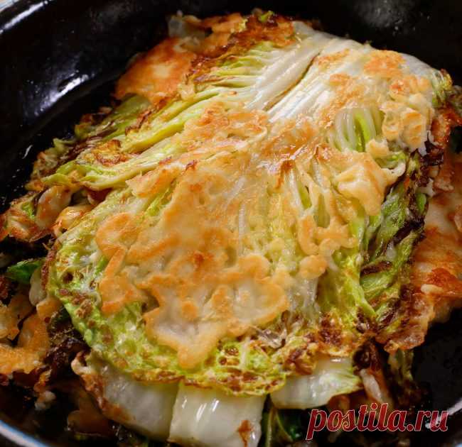 Cabbage pancake (Baechujeon: 배추전) recipe - Maangchi.com