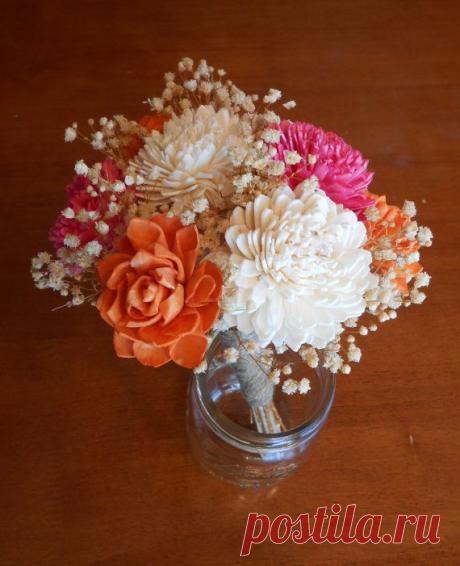Альтернативный свадебный букет из фетра...Bouquet de mariée bouquet alternatif fleur par Valleyflowerdesign