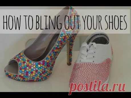 DIY- How to bling out your shoes!
