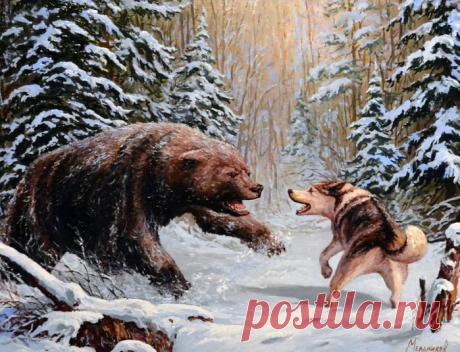 Зимние пейзажи и охота. 3 часть.Художник Мельников Александр Анатольевич .