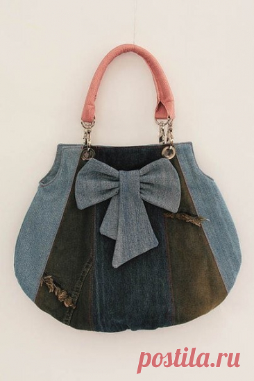 Джинсовая сумка: мастер-класс Джинсовая сумка: мастер-классМожно использовать две пары старых джинсов разного цвета.
