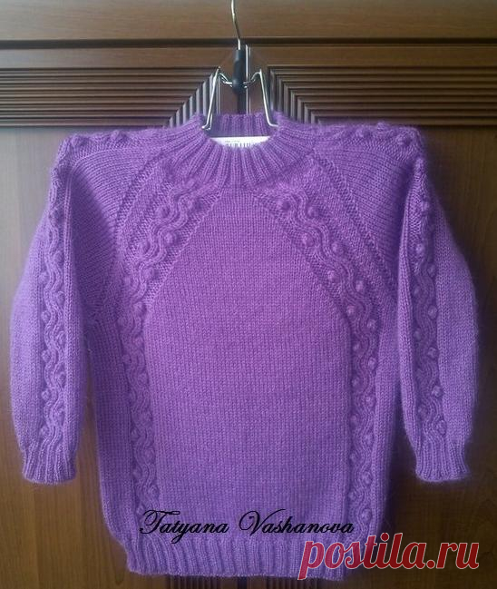 Пуловер для внучки | Клубок