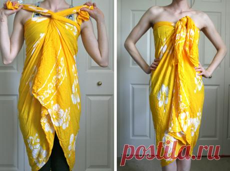 5 способов красиво завязать парео — Мастер-классы на BurdaStyle.ru