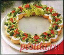 Спечем оригинальный венок.