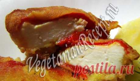 Шницель из перца с сыром Шницель из запеченного перца с сыром - нежное и очень вкусное блюдо на праздничный стол. Рецепт с пошаговыми фотографиями.