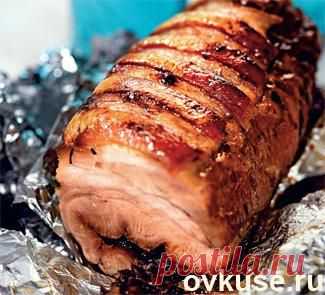 Рулет из свиной брюшины с черносливом - Простые рецепты Овкусе.ру