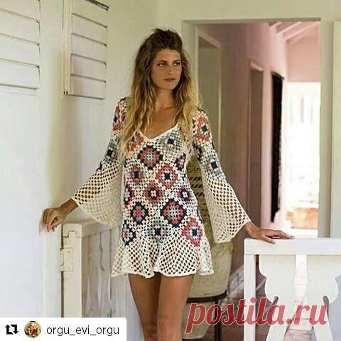 БАБУШКИН КВАДРАТ. Идеи вязания https://ctejidas.co/patron-1860-como-tejer-blusa-ganchillo/ https://ctejidas.co/patron-10-blusa-con-triangulos-crochet/  