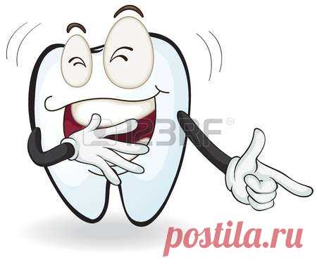 Illustration Of A Laughing Tooth On A White Background Royalty Free Cliparts, Vectors, And Stock Illustration. Image 15706654.