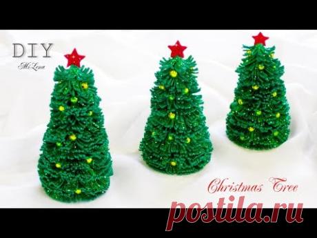 ЕЛОЧКА ИЗ ГЛИТТЕРНОГО ФОАМИРАНА, МК / DIY EVA Foam Paper Christmas Tree
