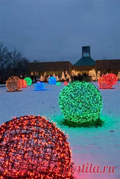 How to Make Christmas Light Balls