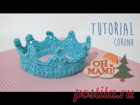 CORONA PARA BEBÉ A CROCHET (MUY FÁCIL!)