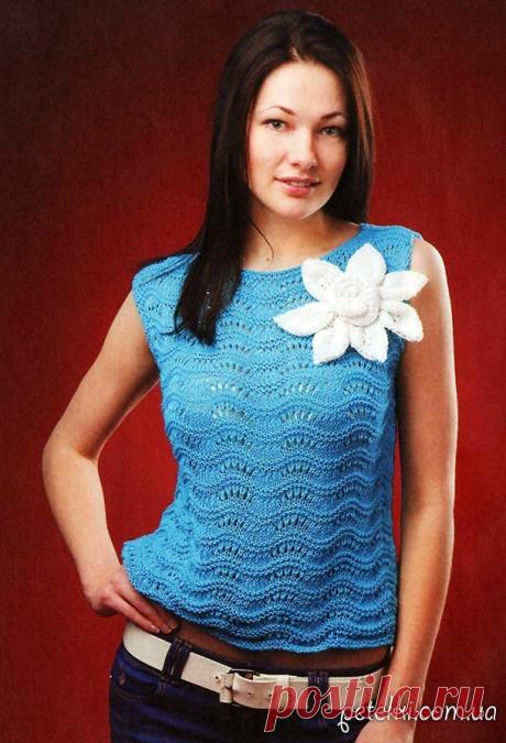Вязаные маечки и топы со схемами и описанием. » Страница 5
