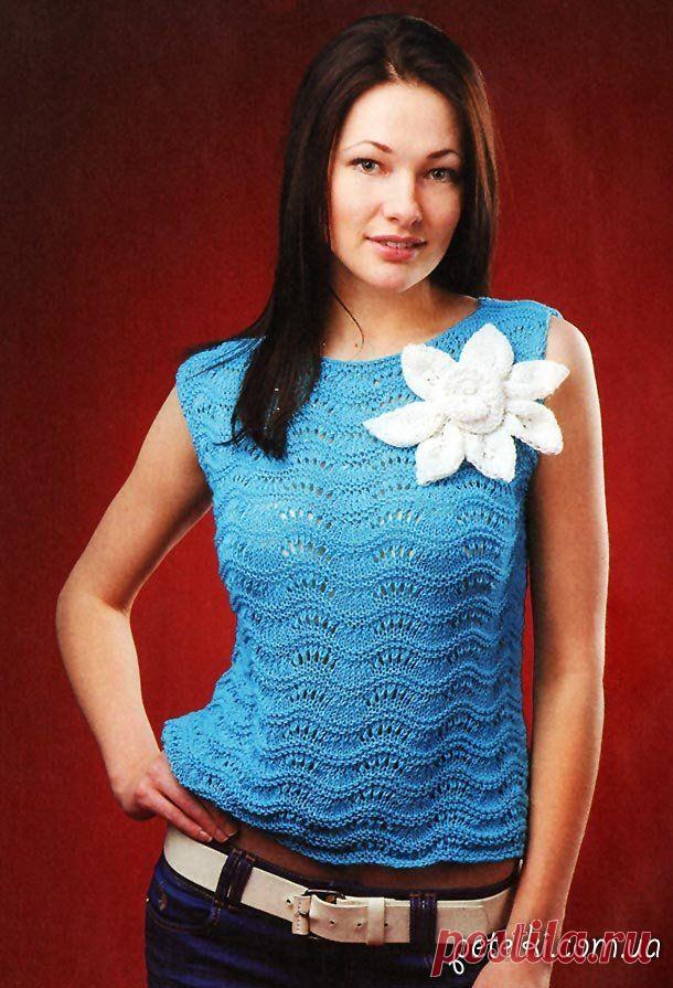 Вязаные маечки и топы со схемами и описанием. » Страница 5
