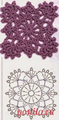 (8) Crochet squares в Pinterest