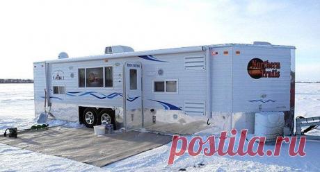 Мобильный дом для зимней рыбалки на льду (5 фото) | Страна Полезных Советов
