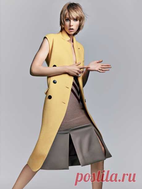 Эди Кэмпбелл (Edie Campbell) в фотосессии Крейга МакДина (Craig McDean) для журнала Vogue US (сентябрь 2014)