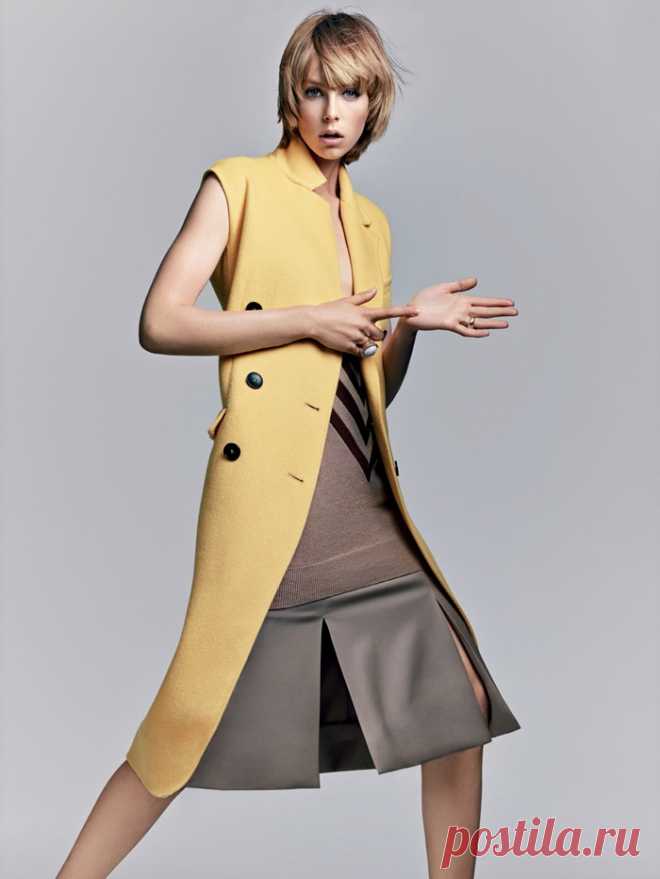 Эди Кэмпбелл (Edie Campbell) в фотосессии Крейга МакДина (Craig McDean) для журнала Vogue US (сентябрь 2014)