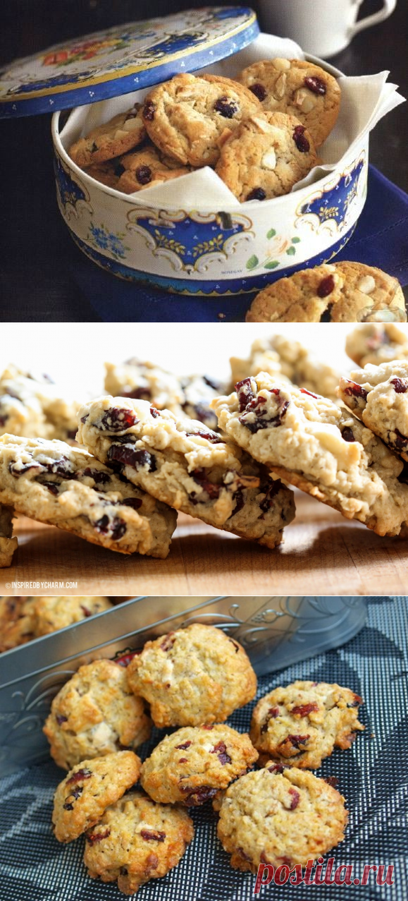 Рецепт самого вкусного печенья с клюквой и белым шоколадом - У нас так