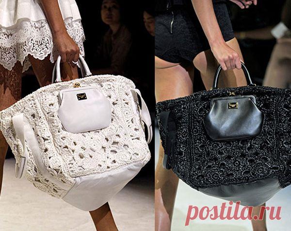 Сумочки, связанные крючком, от Dolce Gabbana — Рукоделие