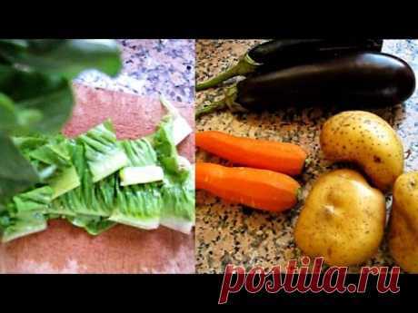 Баклажаны с картошкой - вкуснейшее сочетание. Салат по-турецки.
