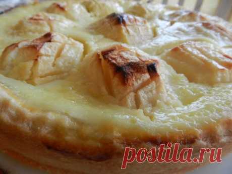 Пирог с яблоками и рикоттой — Вкусные рецепты