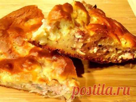 Пирог с мясом «БЫСТРЕЕ И ЛЕГЧЕ НЕ БЫВАЕТ» - Простые рецепты Овкусе.ру