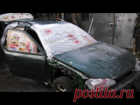 HYUNDAI ELANTRA WАGON 1,8 18 часть. Шпатлевение и грунтовка.
