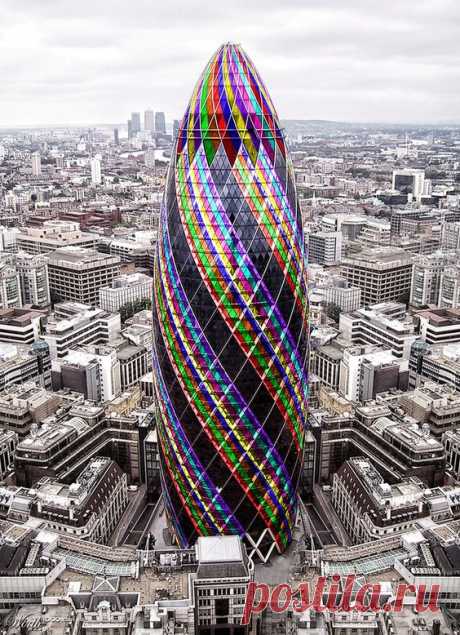 The bullet building [The Gherkin], London