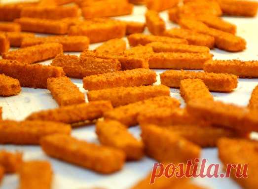 Хрустящие, сочные и пикантные рыбные палочки — Вкусные рецепты