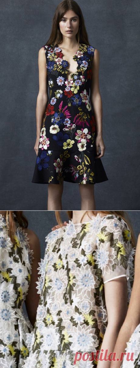 Вышивки от Erdem из коллекций 2016 года