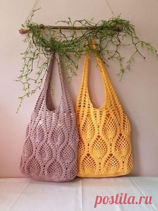 Классные сумки- авоськи

#азиатскоевязание #сумка