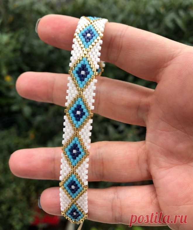 Miyuki Beaded Ethnic Designed evil eye Bracelet Miyuki evil | Etsy