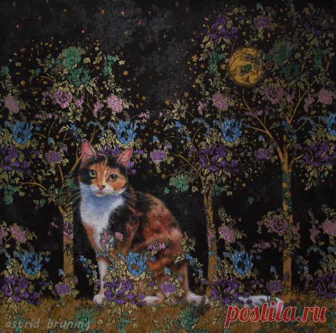 Кошки. Художница Astrid Bruning