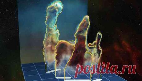 Астрономы получили трехмерные снимки знаменитых Столпов Творения | Космос