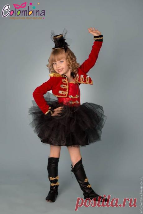 Купить Костюм дрессировщицы - ярко-красный, карнавальный костюм, костюм дрессировщицы, дрессировщица, атлас, фатин