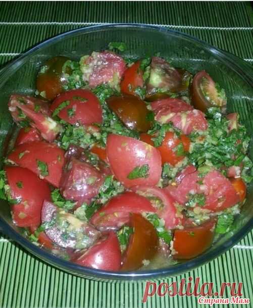 Помидоры во вкусном маринаде, закуска. - Страна Мам