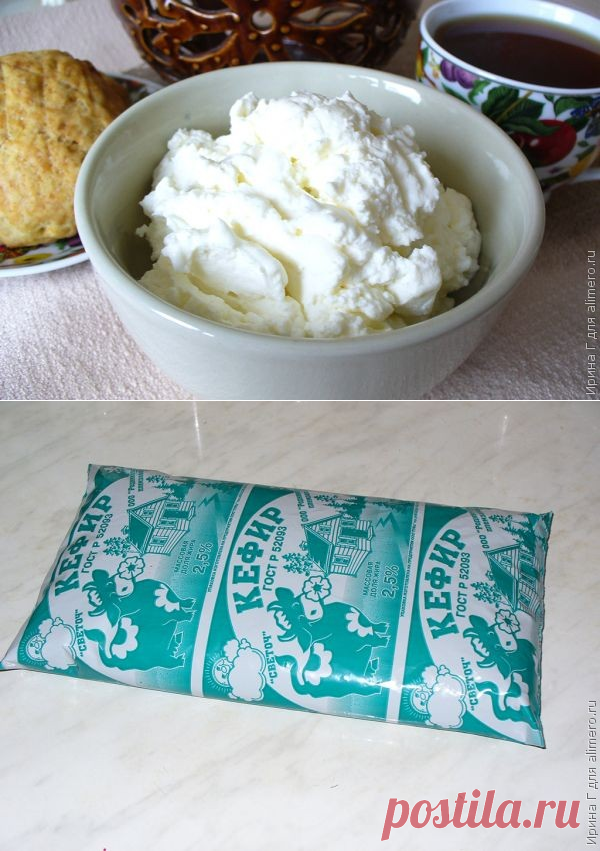 Крем cыр из кефира.