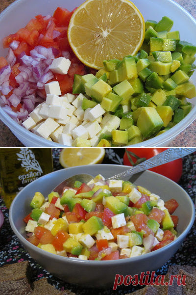 Постигая искусство кулинарии... : Самый вкусный салат из авокадо!!!