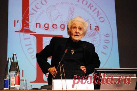 Старейшему нобелевскому лауреату, итальянскому нейробиологу, пожизненному сенатору Рите Леви-Монтальчини (Rita Levi-Montalcini) в среду исполнилось 100 лет.
&quot;К счастью, у меня нет болезни Альцгеймера. И, если я не ошибаюсь, 
мои мыслительные способности сейчас сильнее, чем, когда мне было 20 лет, -  - сказала Леви-Монтальчини накануне своего сотого дня  рождения.
Примечание: Фото и запись сделаны в 2009 году.