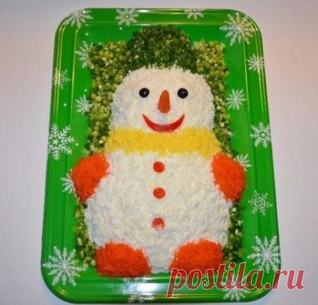 Салат "Снеговик"