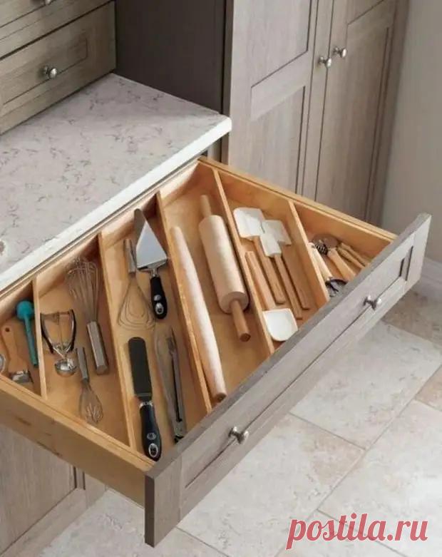 10 идей для комфортного хранения кухонных предметов - Красотка - медиаплатформа МирТесен