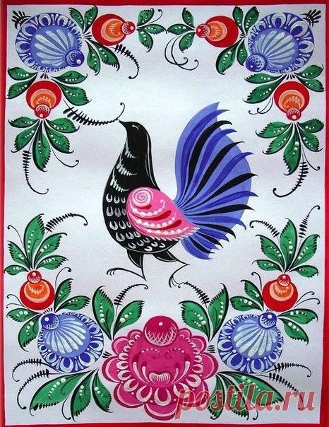 Городецкая роспись