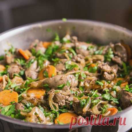 Вкуснейшая куриная печень с луком и морковью - быстро и просто - Простые рецепты Овкусе.ру
