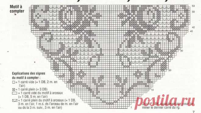 Филейные салфетки крючком - схемы (28 вариантов)