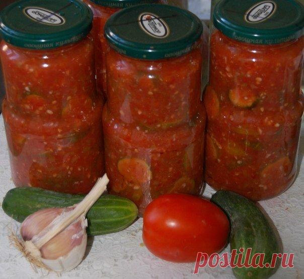 Салат с огурцами «Зимняя сказка»